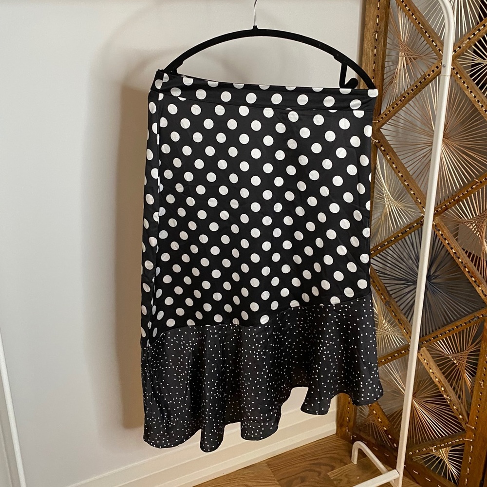 Nasty Gal High-Low Polka Dot Skirt